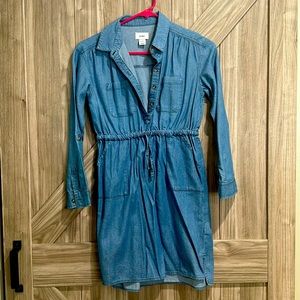 Girl’s Old Navy Long Sleeve Denim Dress